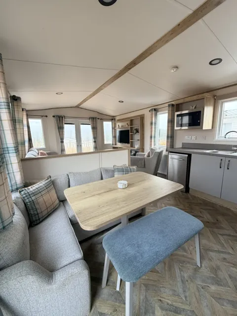 Blenheim dinning table with view of kitchen