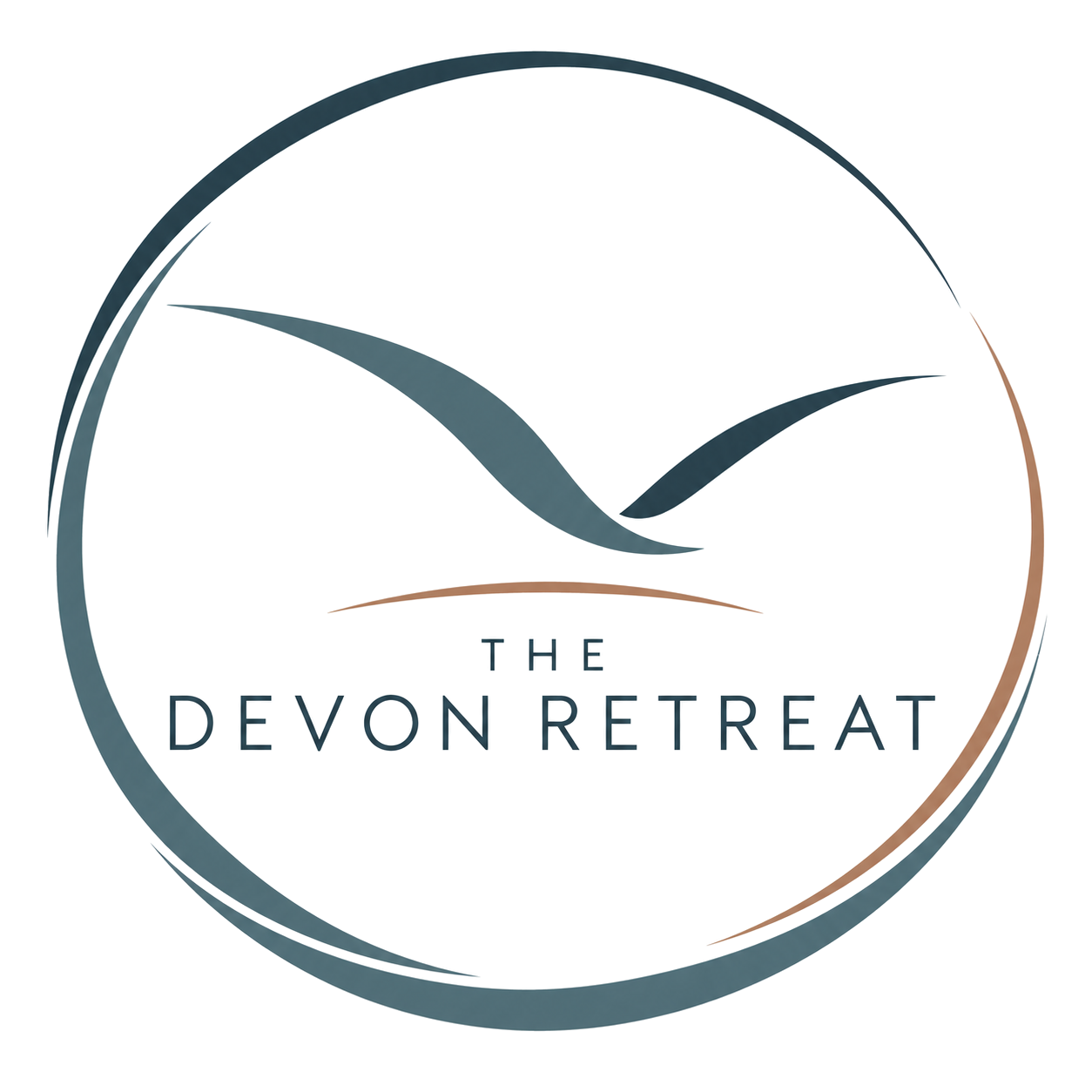 The Devon Retreat circular bird logo