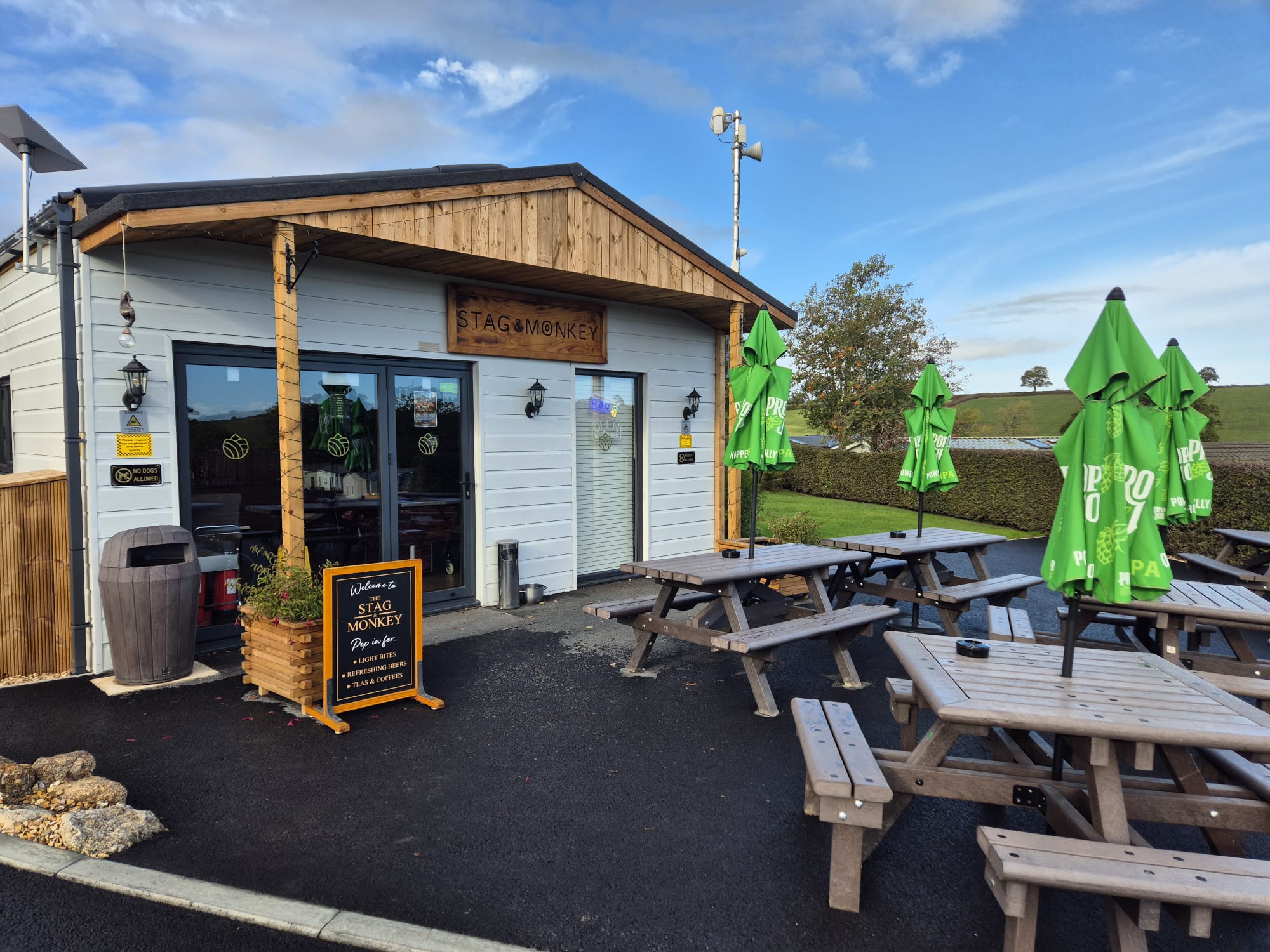 Site image Stag and Monkey clubhouse outside view