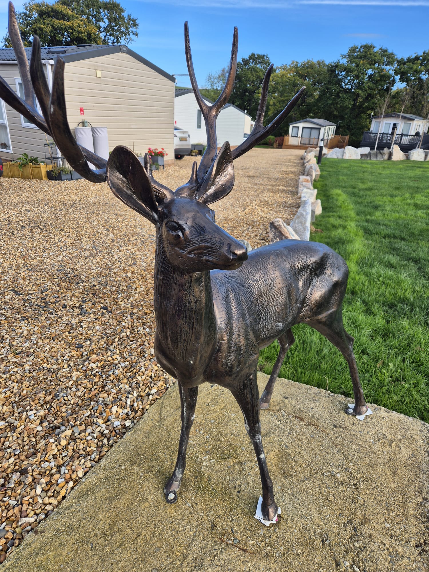 Site image deer statue