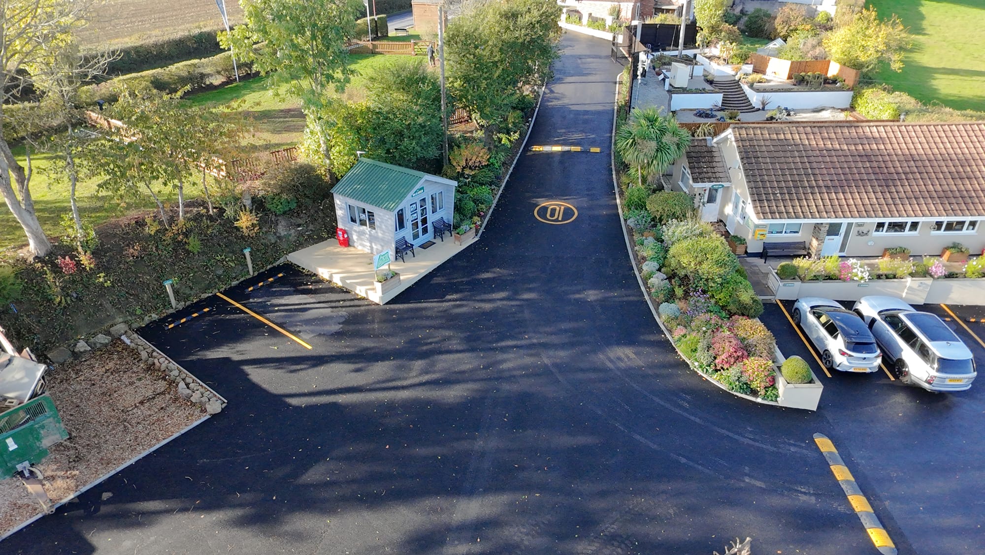 Site image drone shot entrance